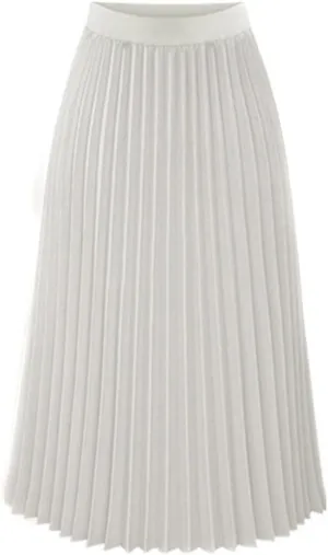 Summer midi skirts for women Solid Pleated Elegant plus size Floral Printed Loose Midi Summer Elastic Waist Maxi Skirt
