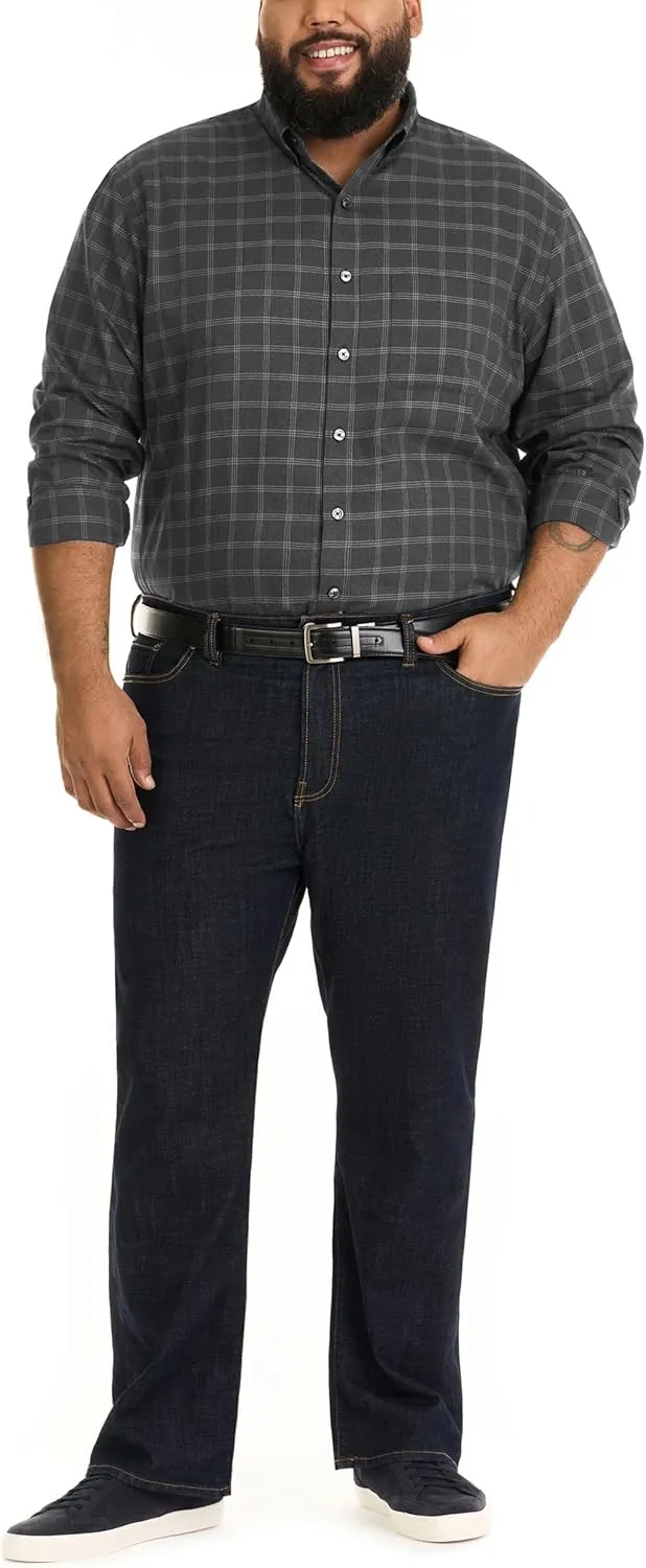 Van Heusen Men's Big and Tall Wrinkle Free Long Sleeve Button Down Shirt
