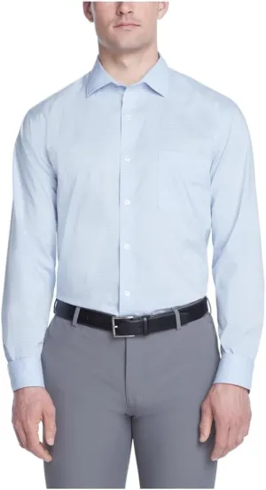 Van Heusen Men's Dress Shirt Regular Fit Ultra Wrinkle Free Flex Collar Stretch Check