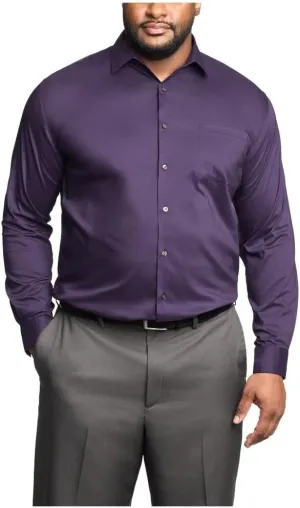 Van Heusen Men's TALL FIT Dress Shirt Ultra Wrinkle Free Flex Collar Stretch (Big and Tall)