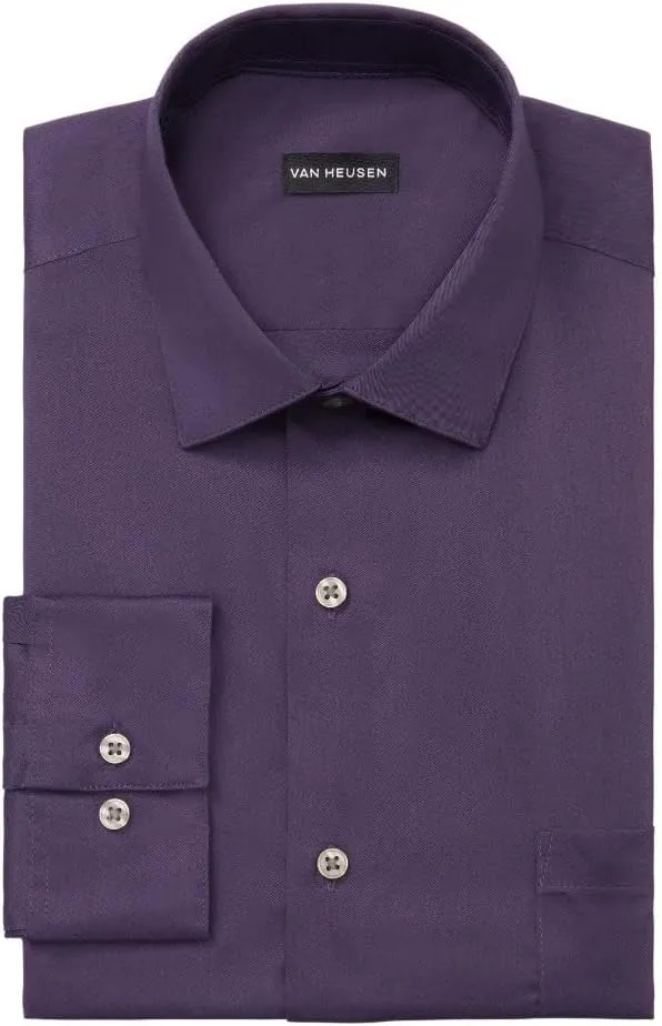 Van Heusen Men's TALL FIT Dress Shirt Ultra Wrinkle Free Flex Collar Stretch (Big and Tall)