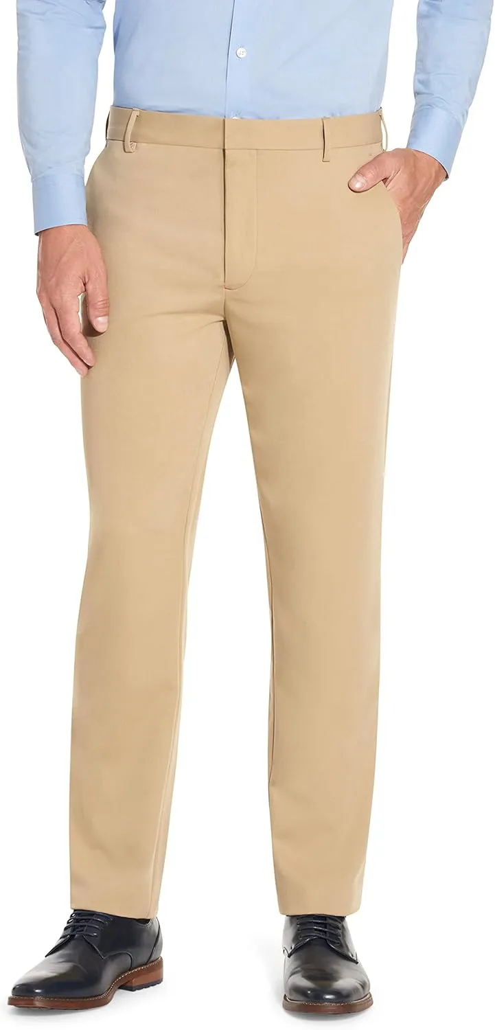 Van Heusen Men's Wrinkle Free Stretch Flat Front Dress Pant