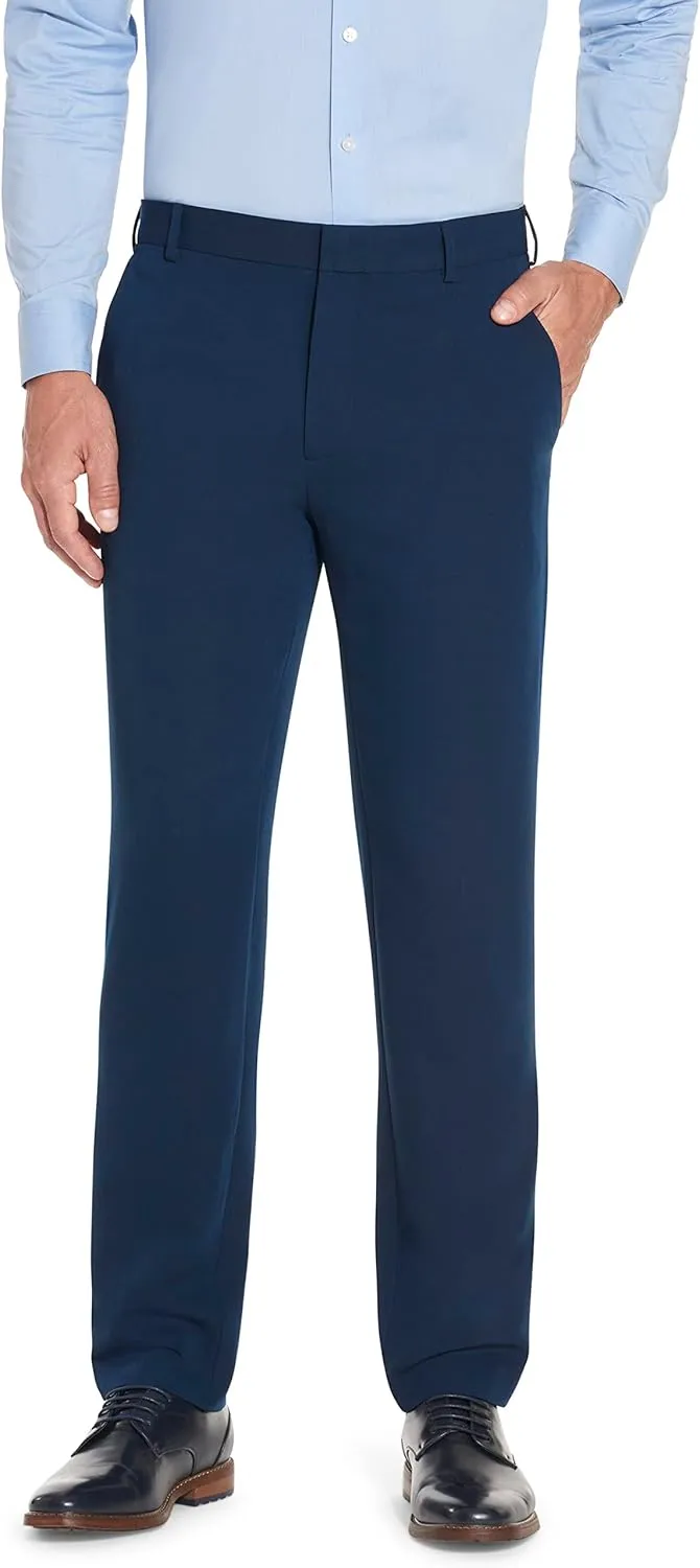 Van Heusen Men's Wrinkle Free Stretch Flat Front Dress Pant