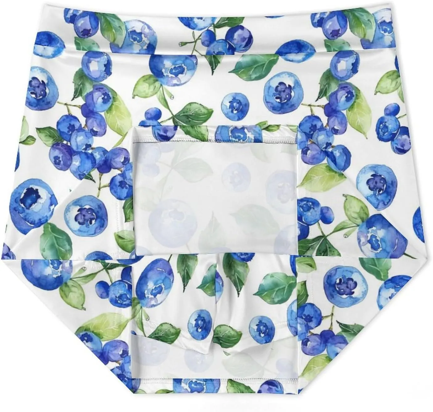Watercolor Blueberries Women's Skort Athletic Skirt Golf Skorts A-line Skirts with Built-in Shorts Pockets