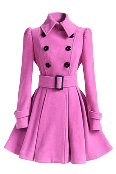 Winter/Spring Coat Fashion Spring Casual Winter Woolen Coat Women Skirt