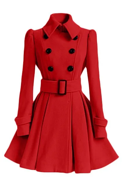 Winter/Spring Coat Fashion Spring Casual Winter Woolen Coat Women Skirt