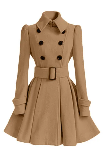 Winter/Spring Coat Fashion Spring Casual Winter Woolen Coat Women Skirt