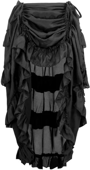 Women Skorts Lace Skirts for Women Maxi Long Midi Knee High Victorian Goth Ruched Peasant Steampunk Skorts 2025 Y2K