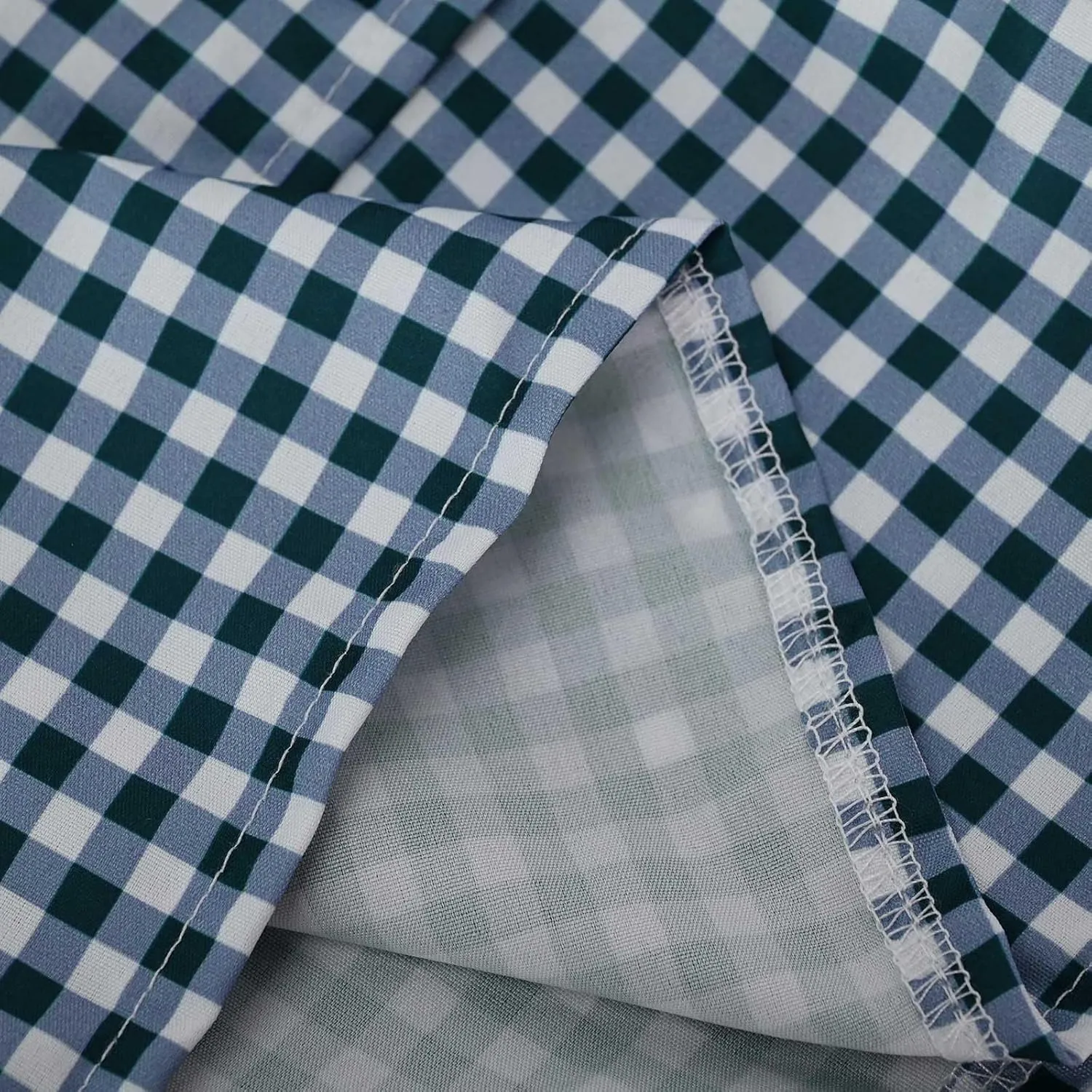 Women Y2k Plaid Mini Skirt Ruffle Layered Short Skirt Gingham A Line Skirt Cute Summer Smocked High Waist Skirts