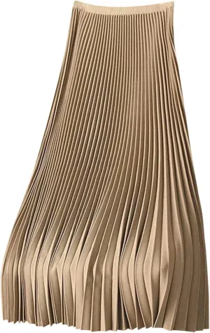Womens Elastic Waist Flowy Pleated Maxi Skirt Swing Flowy Plus Size Skirts Comfy Elegant Dressy Causal A-Line Dress