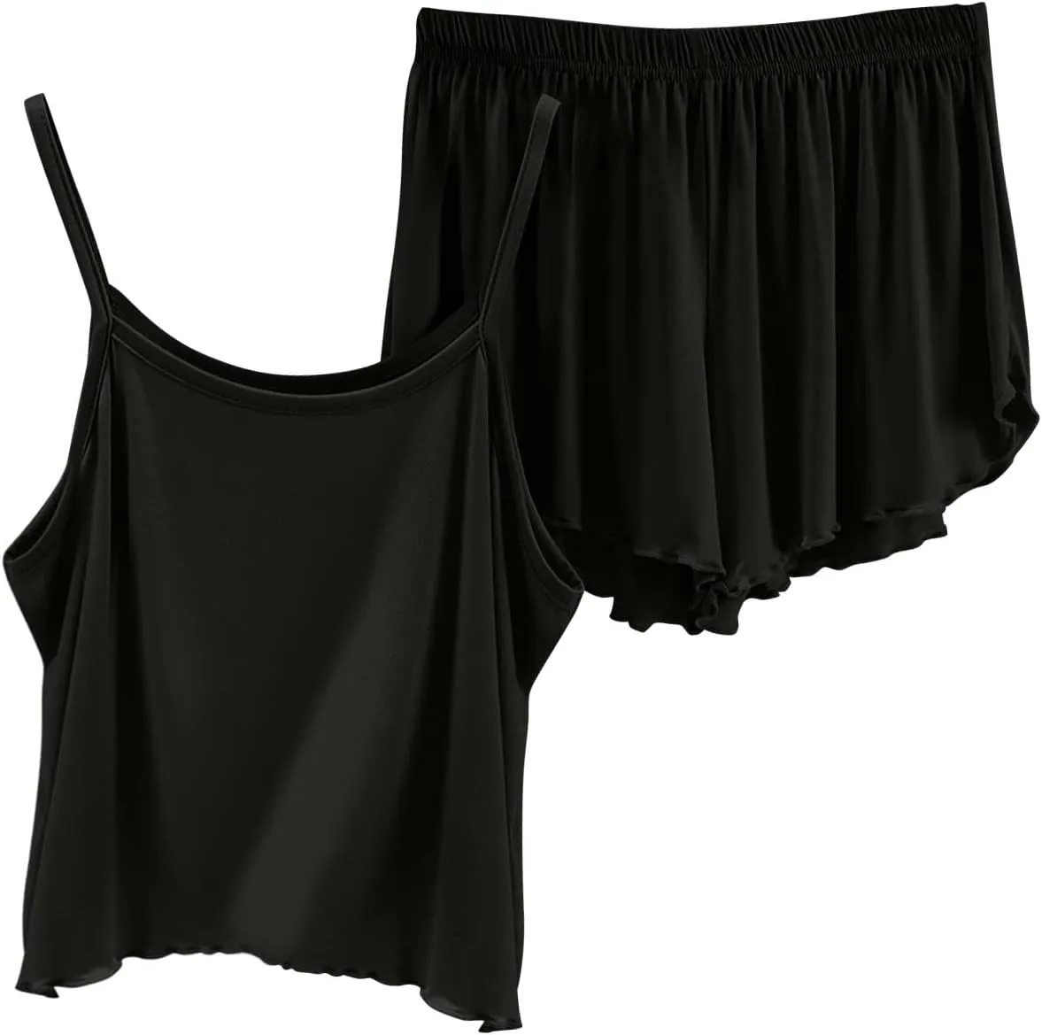 Women's home clothes beach leisure women summer sweat shirt sexy pajamas two-piece set thin loose suspender shorts