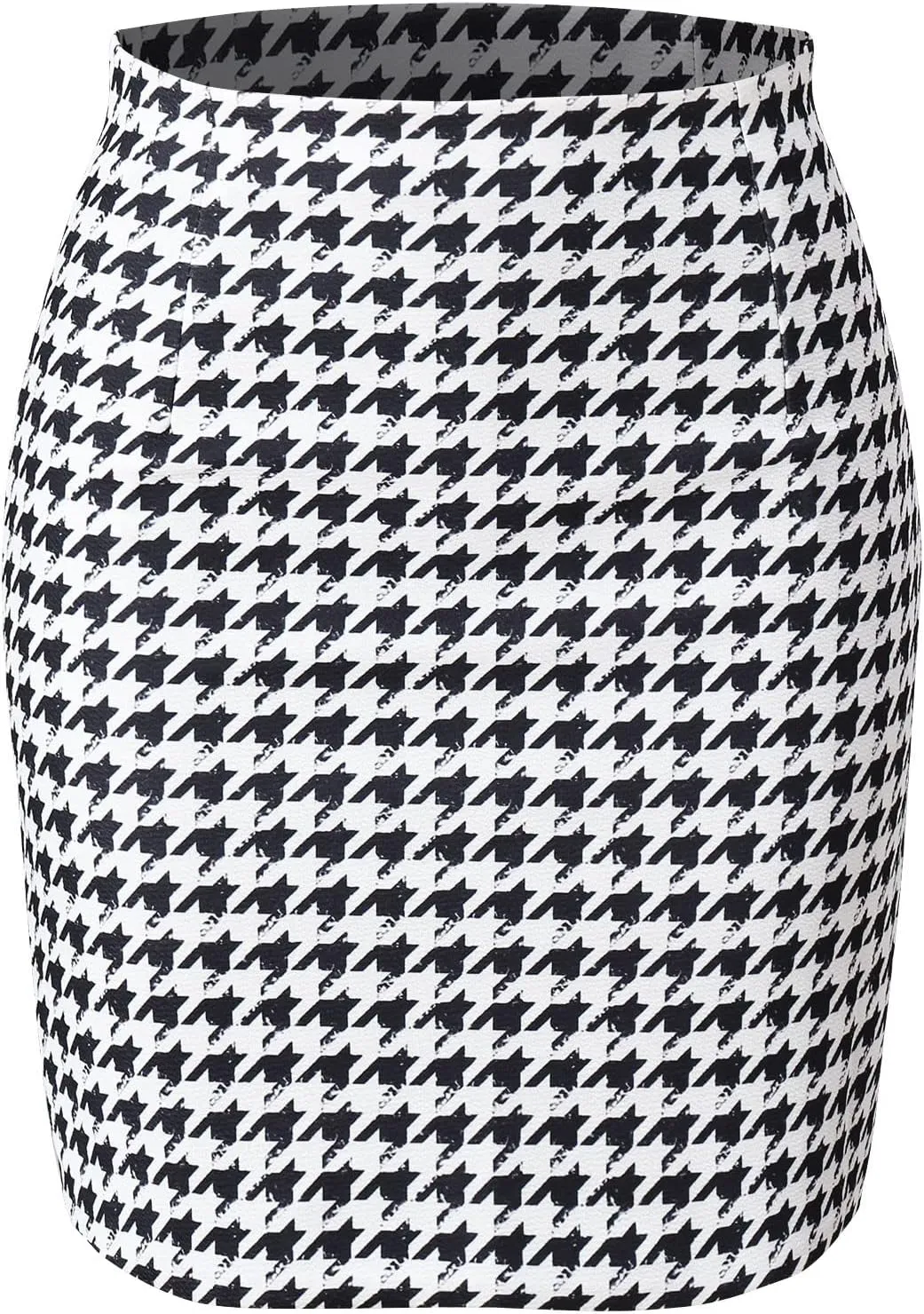 Women's Plaid Skirt High Waisted Trendy Club A-Line Pencil Skirt Short Length Bodycon Pencil Wool Mini Skirts