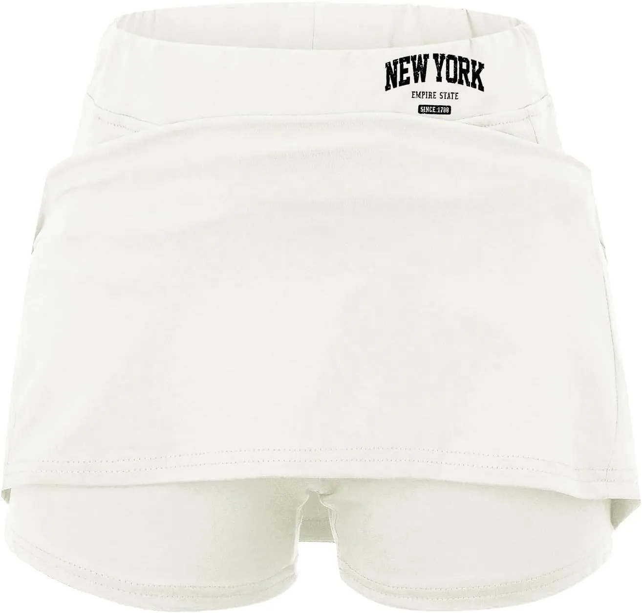 Womens Skorts with Pockets Tummy Control Activewear Tennis Skort Shorts 2 in 1 Summer Workout Golf Skirt with Pockets