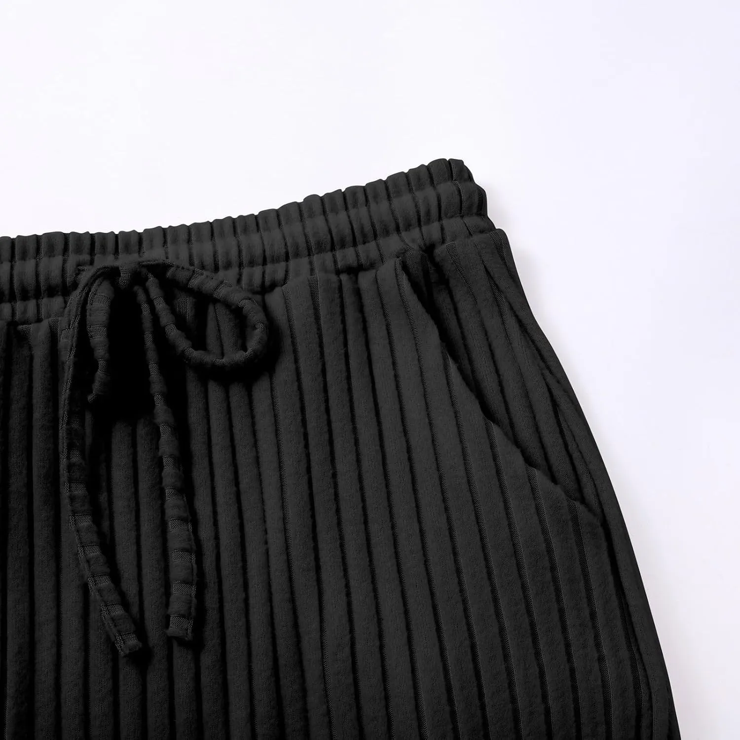 XOWRTE Women's Ribbed Knit Bodycon Maxi Skirt High Waisted Spring Fall Pencil Long Skirts Elastic High Waisted Midi Skirt